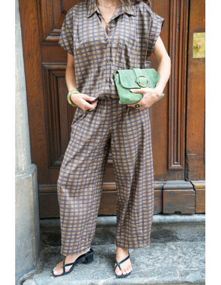 PANTALON FEMME MARRON H26 - 2 | Bienvenido