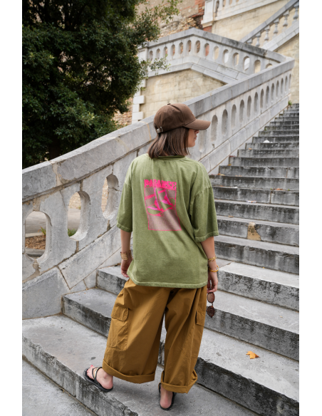 T-SHIRT MC FEMME SKATE KAKI H26 BANDITAS - 3 | Benvenuto