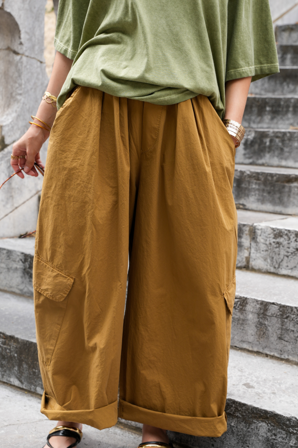 PANTALON FEMME CARGOT CAMEL H26 Johanna - 1 | Willkommen 2