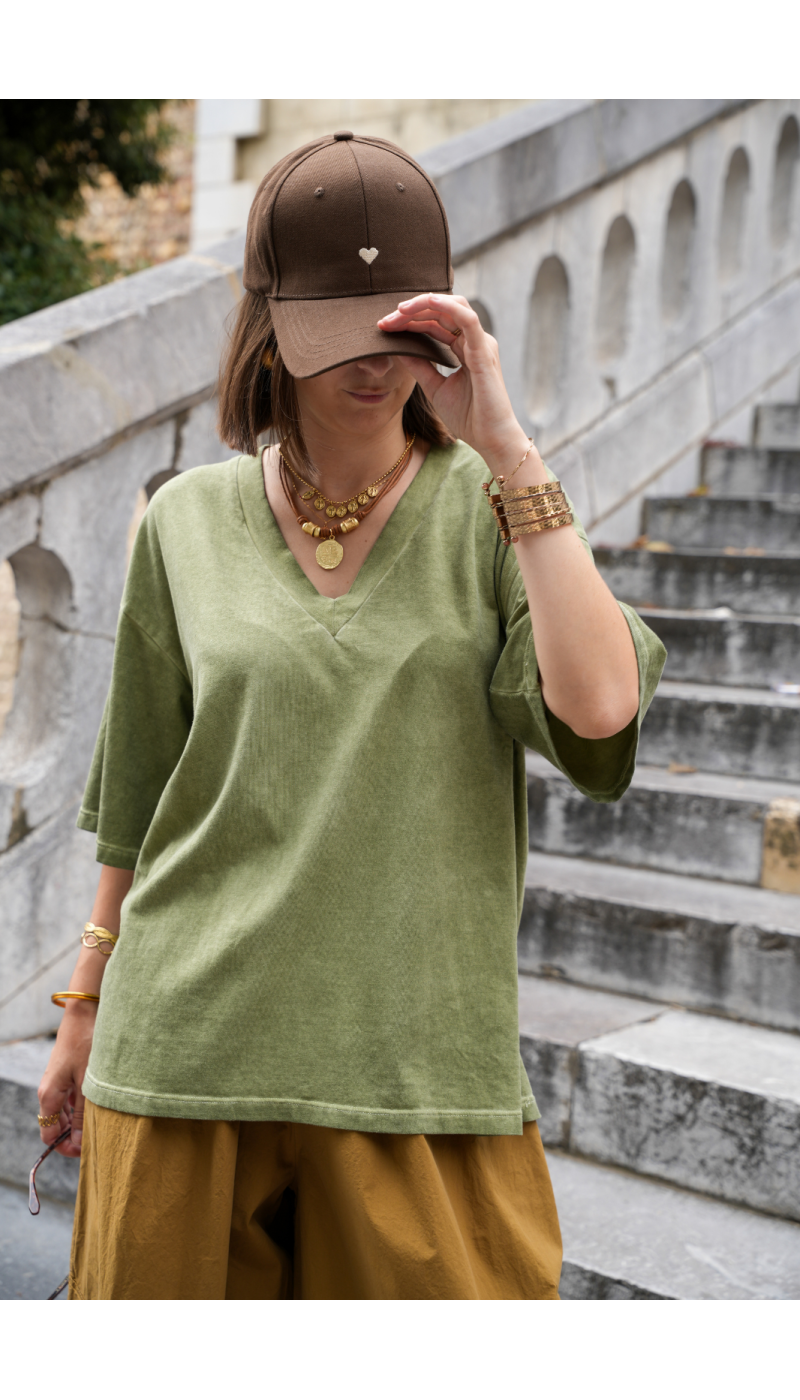 CASQUETTE COEUR MARRON E26 - 2 | Benvenuto