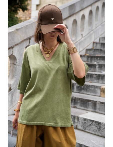 CASQUETTE COEUR MARRON E26 - 2 | Benvenuto