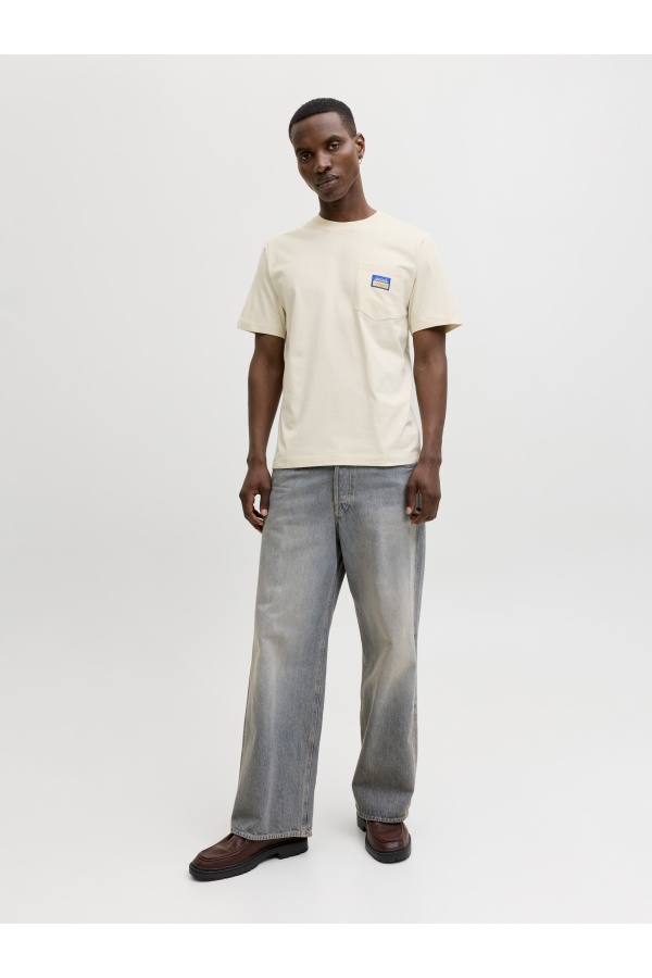 Tee Shirt Patch Antique White JORPOCKY Jack&Jones - 1 | HAUTS