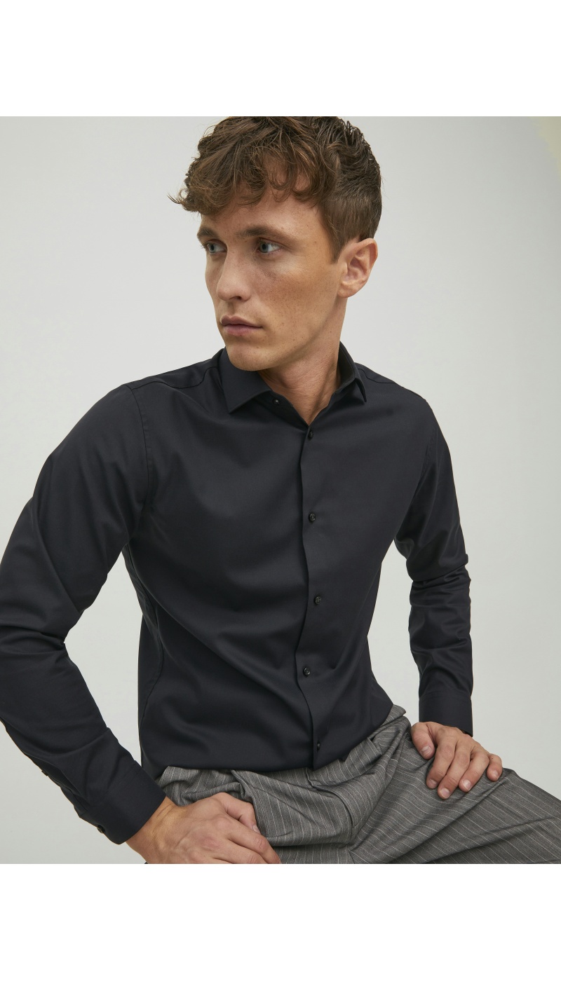 Schwarzes JPRBLAPARKER-Hemd Jack&Jones - 4 | TOPS