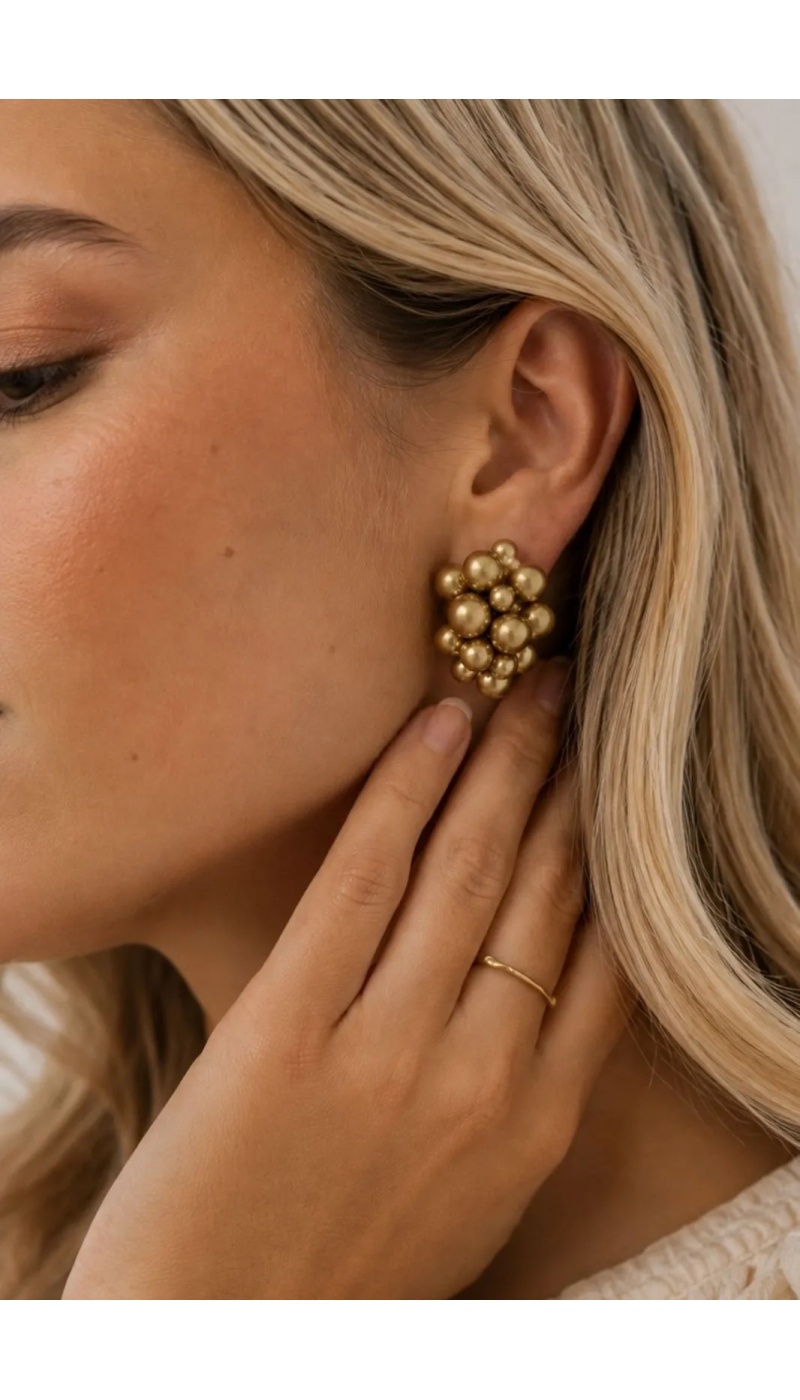 orient GRAPPE DORE BOUCLES D'OREILLES - 1 | Welcome