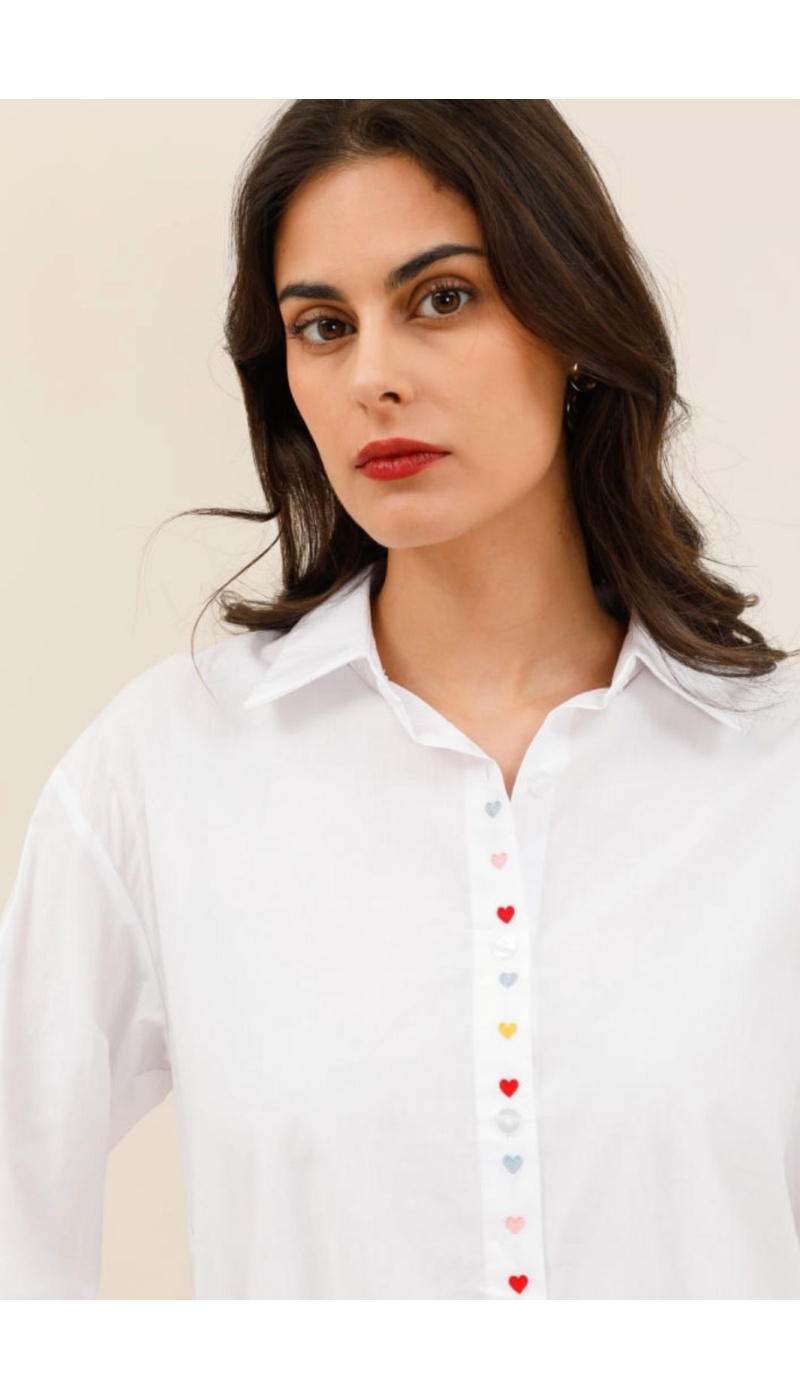 CHEMISIER COEUR BLANC H26 - 1 | Welcome