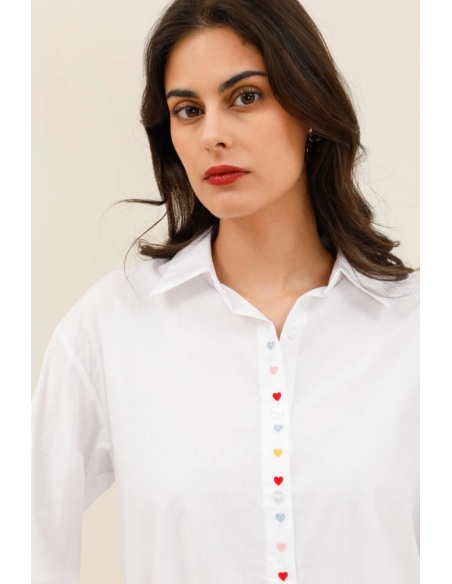 CHEMISIER COEUR BLANC H26 - 1 | Welcome