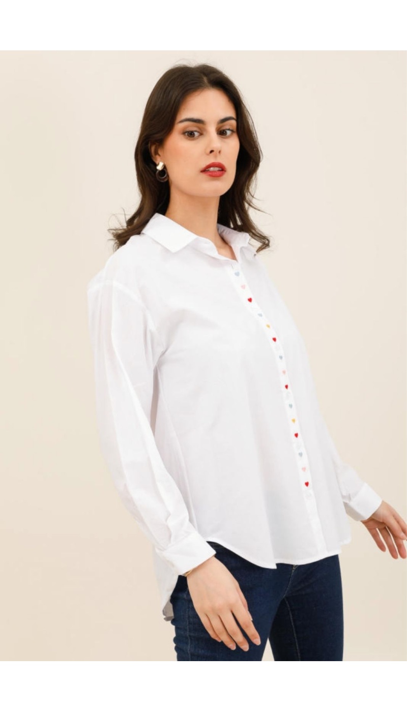 CHEMISIER COEUR BLANC H26 - 2 | Welcome