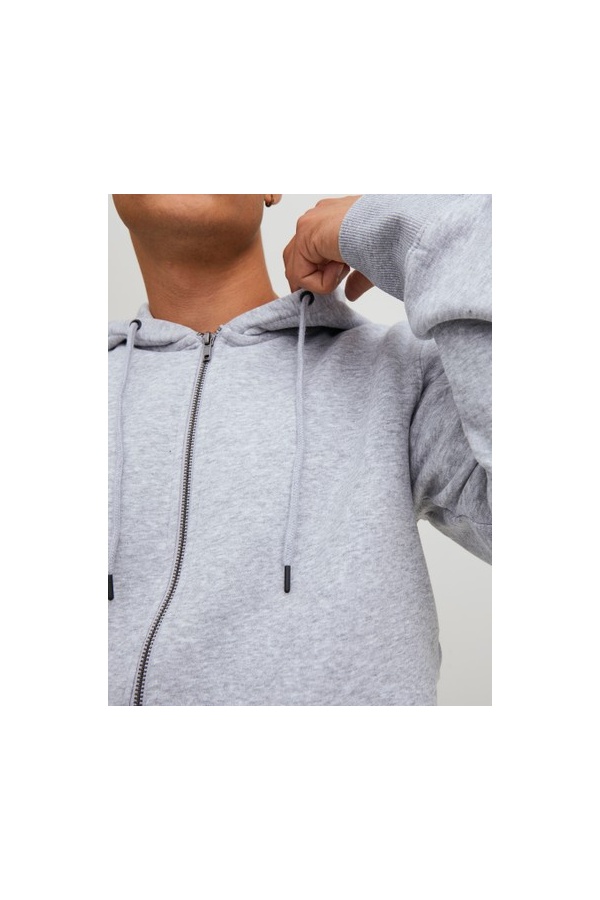 Sweat Zipper Light Grey JJEBRADLEY Jack&Jones - 1 | Accueil