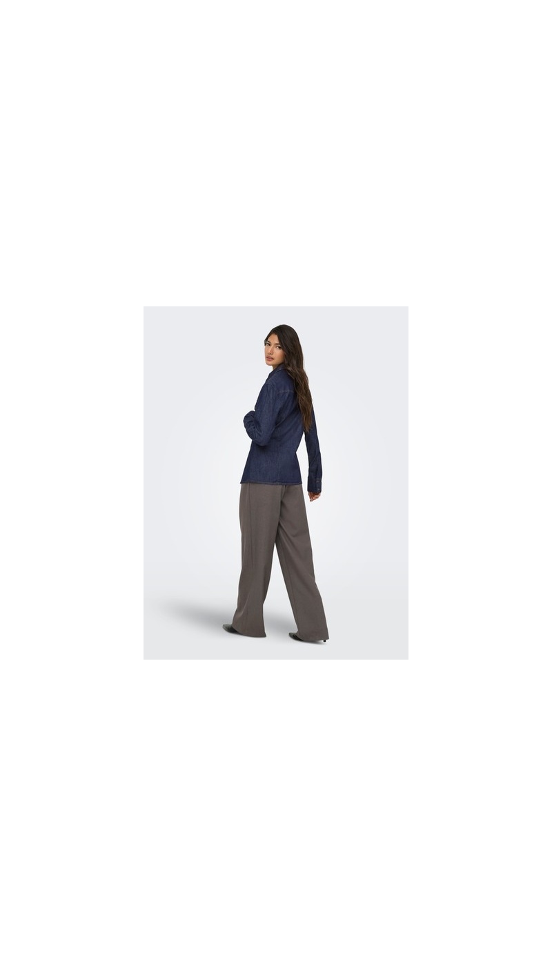 Chemisier Bleu Foncé Denim ONLOLIVIA ONLY - 6 | Accueil