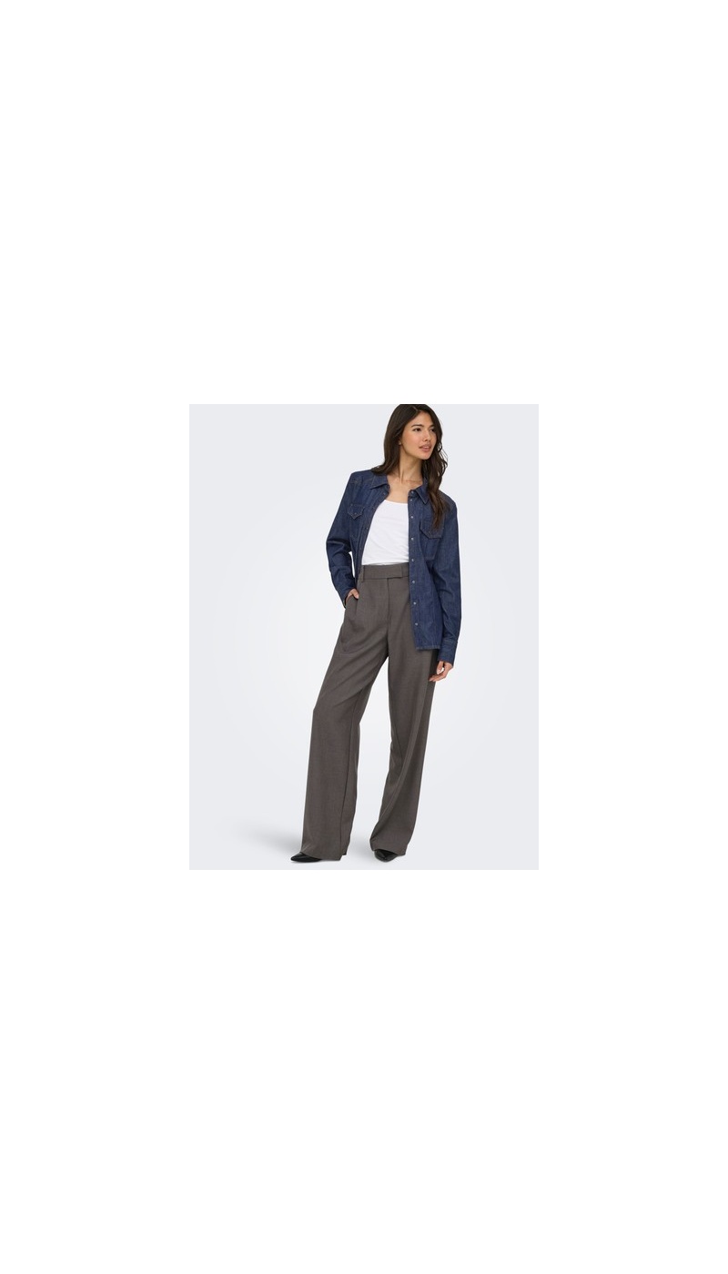 Chemisier Bleu Foncé Denim ONLOLIVIA ONLY - 8 | Accueil