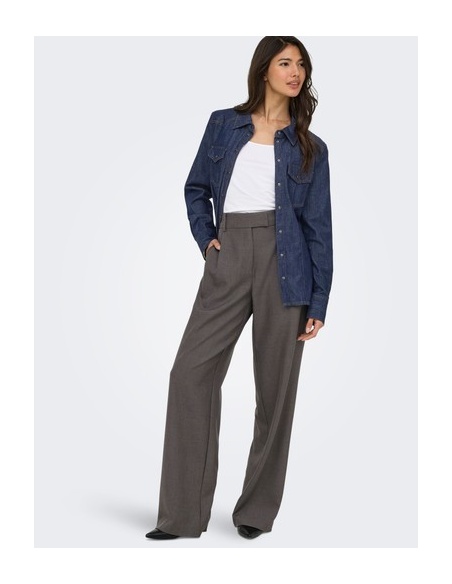 Chemisier Bleu Foncé Denim ONLOLIVIA ONLY - 8 | Accueil