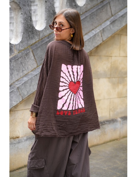 Blouse Coeur Choco FIAMMETTA Johanna - 3 | Accueil