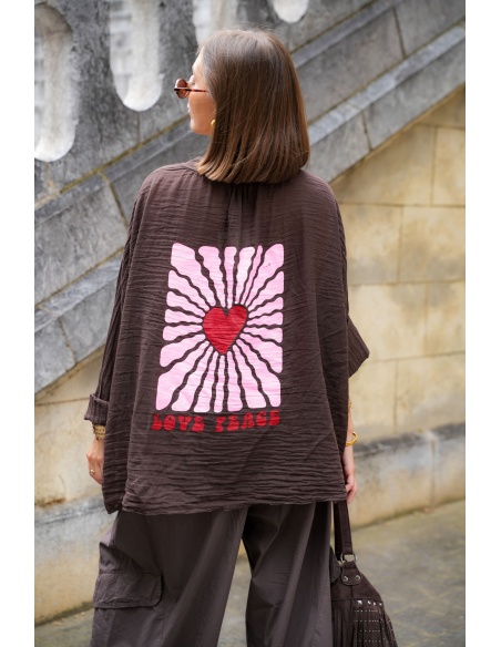 Blouse Coeur Choco FIAMMETTA Johanna - 4 | Accueil