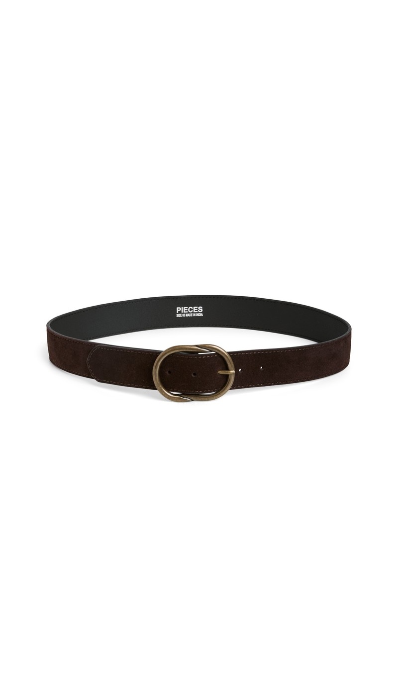 Ceinture Suédine Marron PCLAURA PIECES - 1 | Accueil