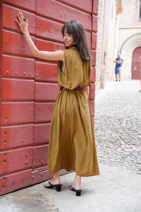 Robe Longue Camel Johanna TIPICAS Johanna - 1 | Accueil 2