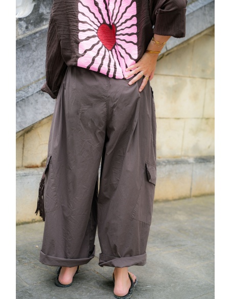 Pantalon Marron Johanna MYOSOTIS Johanna - 2 | Accueil