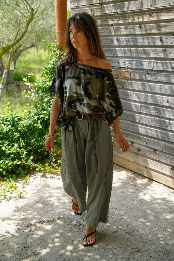 Pantalon Kaki Johanna MYOSOTIS Johanna - 1 | Accueil