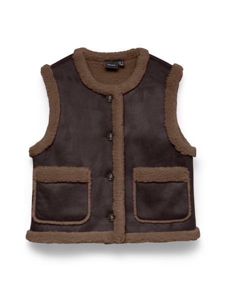 Gilet Sans Manche Choco VMLINA Vero Moda - 5 | HAUTS