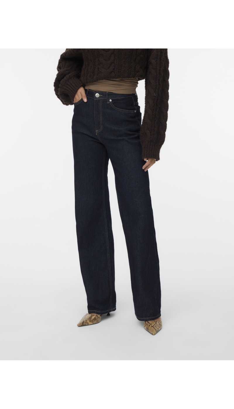 Jean Bleu Foncé Denim longueur 30 VMTESSA Vero Moda - 1 | Accueil