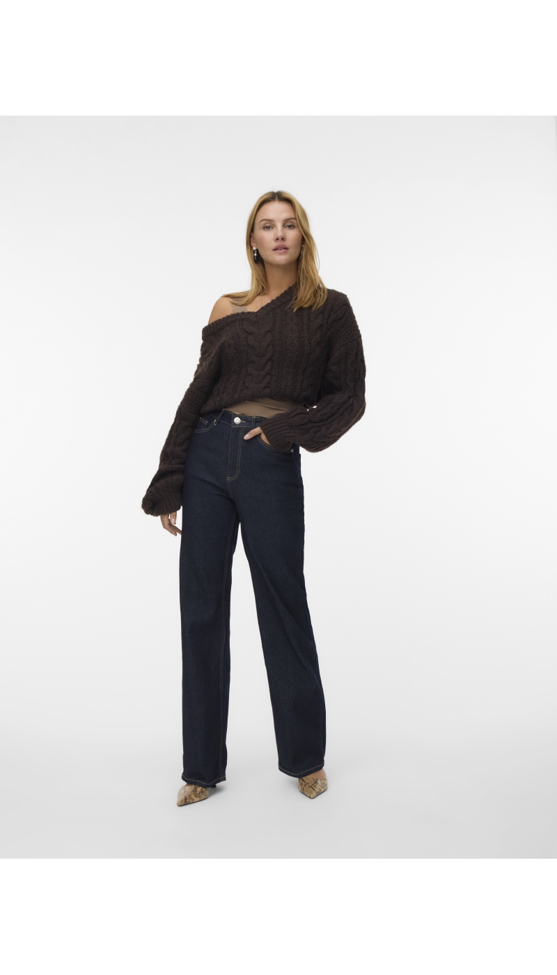 Jean Bleu Foncé Denim longueur 32 VMTESSA Vero Moda - 6 | Accueil