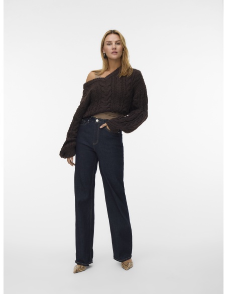 Jean Bleu Foncé Denim longueur 32 VMTESSA Vero Moda - 6 | Accueil
