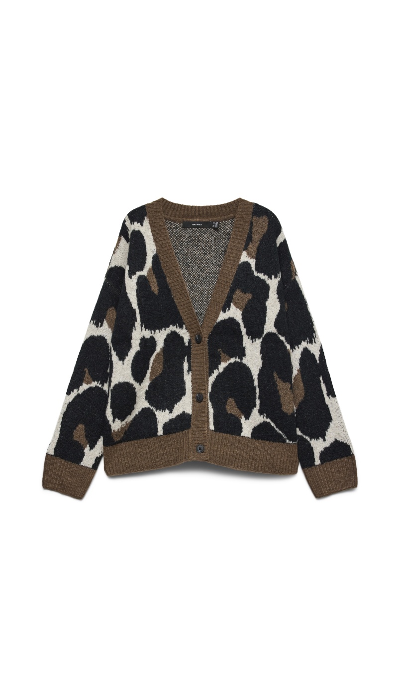 Cardigan Tricoté Motif VMLEONIE Vero Moda - 2 | Accueil