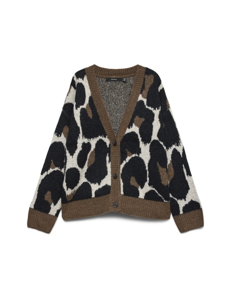 Cardigan Tricoté Motif VMLEONIE Vero Moda - 2 | Accueil