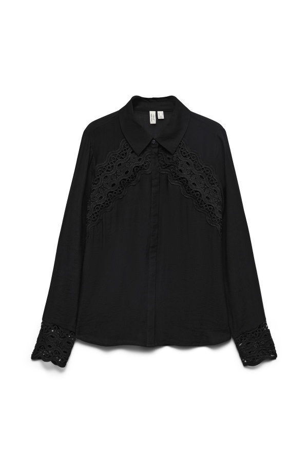 Chemisier Dentelle Noir VMLARLOW Vero Moda - 1 | Accueil