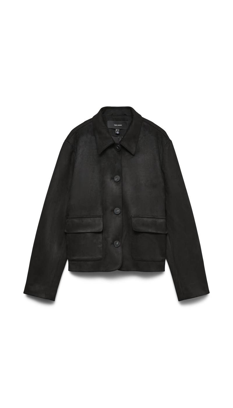 Veste Suédine Noire VMJOSE Vero Moda - 5 | Accueil