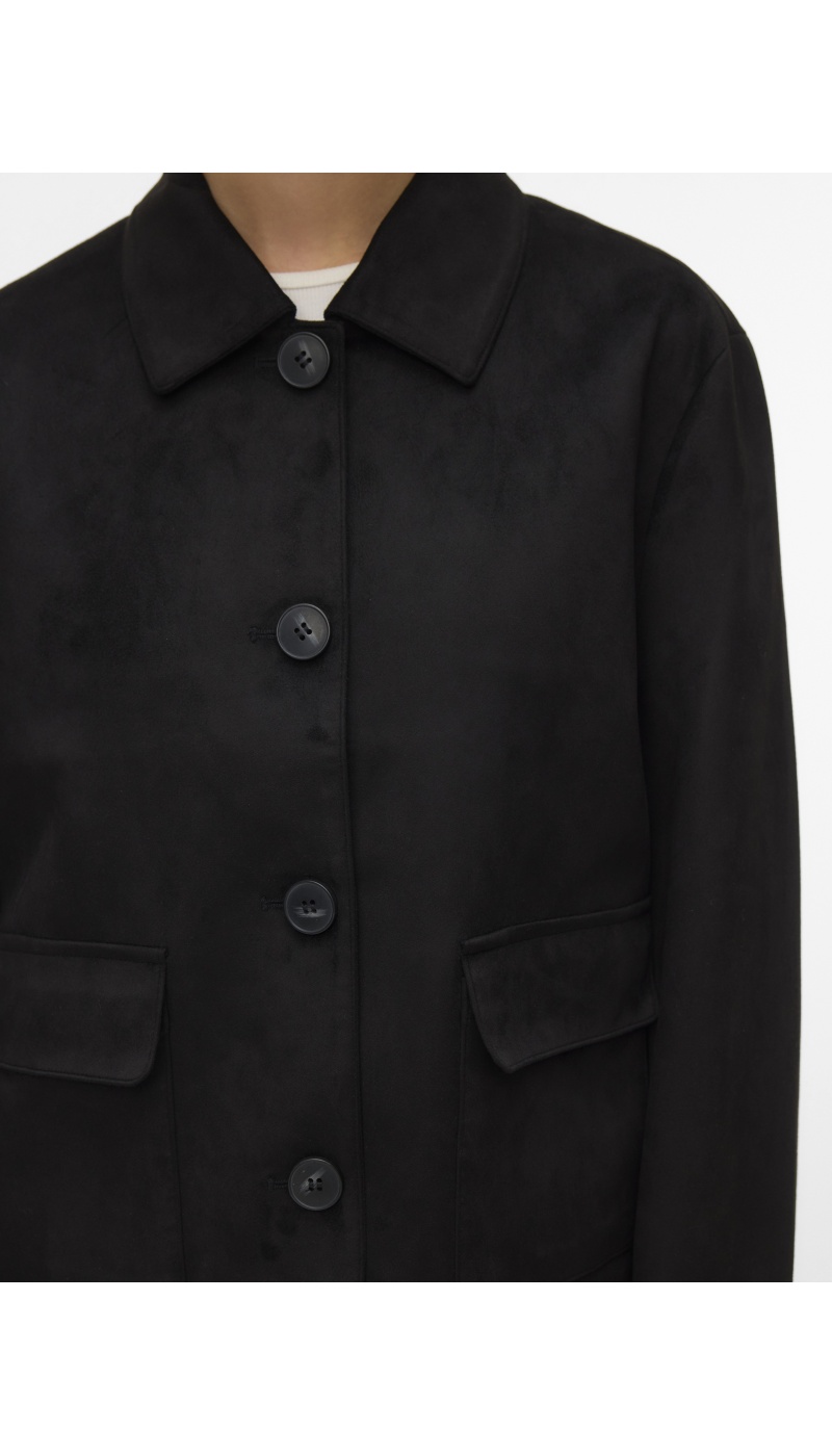 Veste Suédine Noire VMJOSE Vero Moda - 4 | Accueil