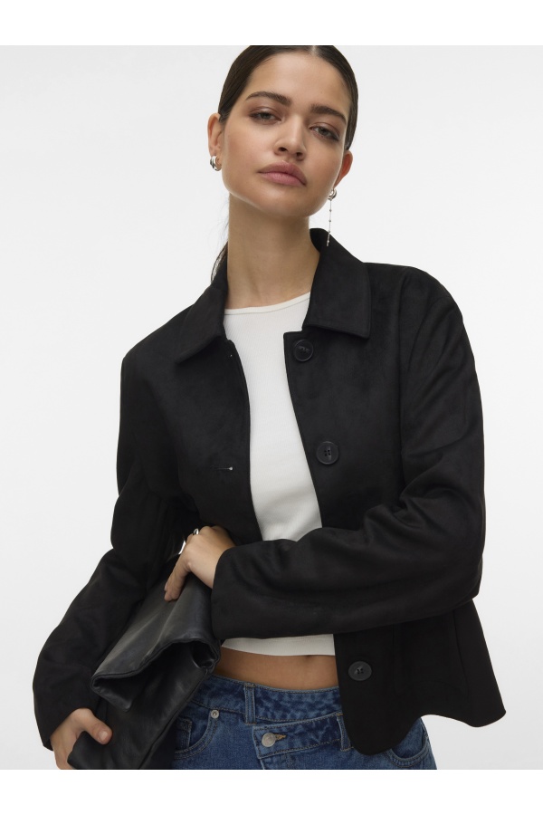 Veste Suédine Noire VMJOSE Vero Moda - 1 | Accueil 2