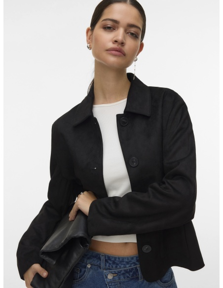 Veste Suédine Noire VMJOSE Vero Moda - 2 | Accueil