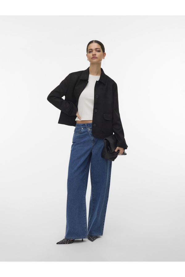 Veste Suédine Noire VMJOSE Vero Moda - 1 | Accueil