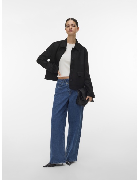 Veste Suédine Noire VMJOSE Vero Moda - 1 | Accueil