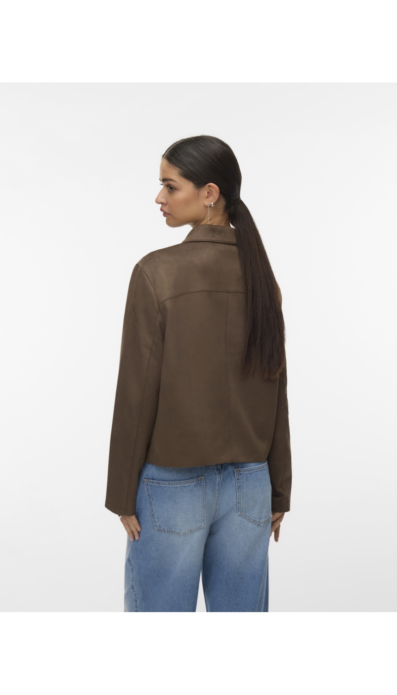 Veste Suédine Marron VMJOSE Vero Moda - 1 | Accueil