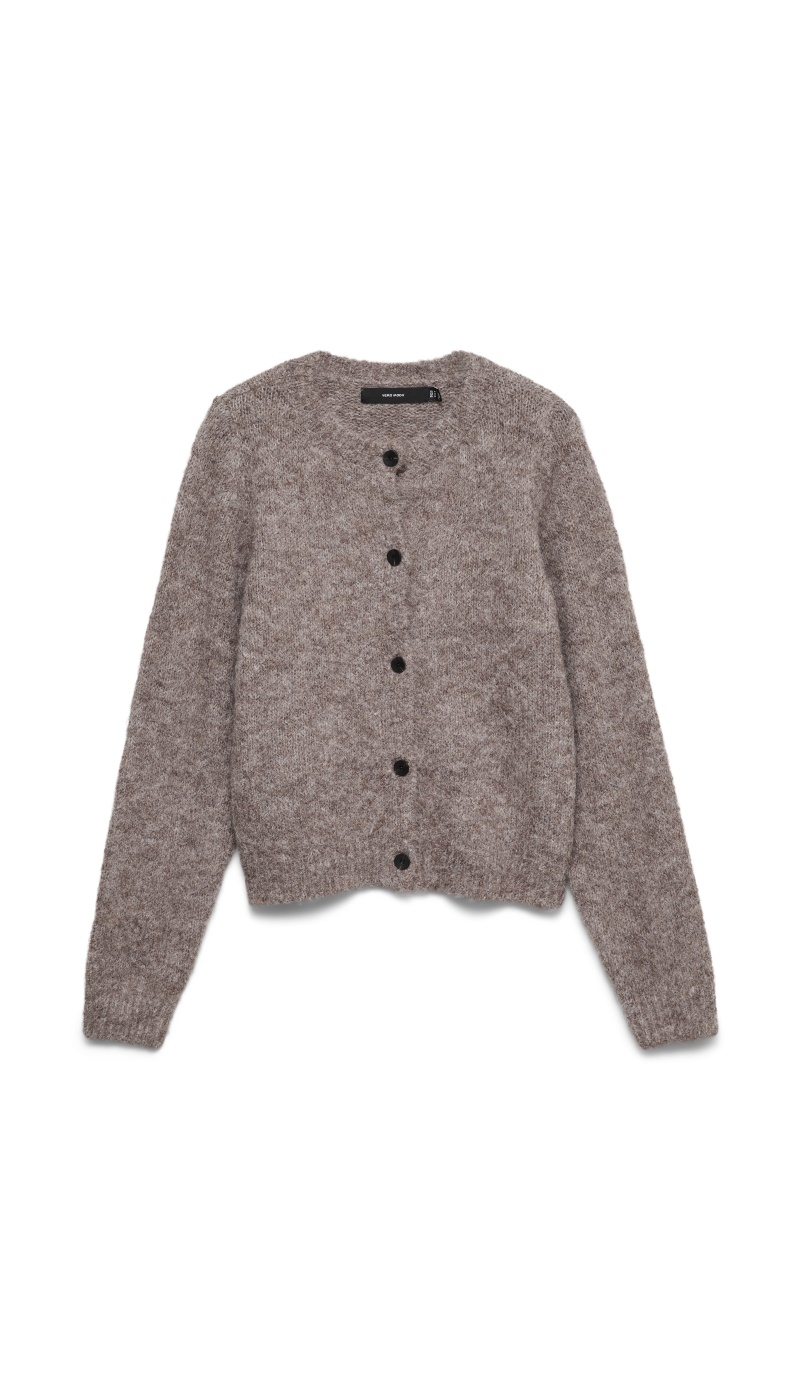 Cardigan Maille Marron VMNOVAH Vero Moda - 3 | Accueil