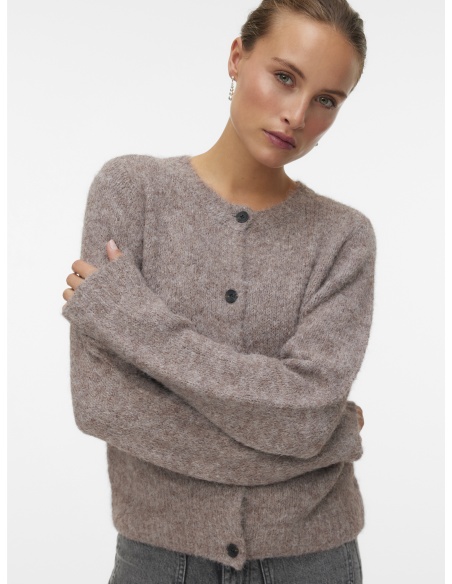 Cardigan Maille Marron VMNOVAH Vero Moda - 2 | Accueil