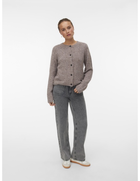 Cardigan Maille Marron VMNOVAH Vero Moda - 1 | Accueil