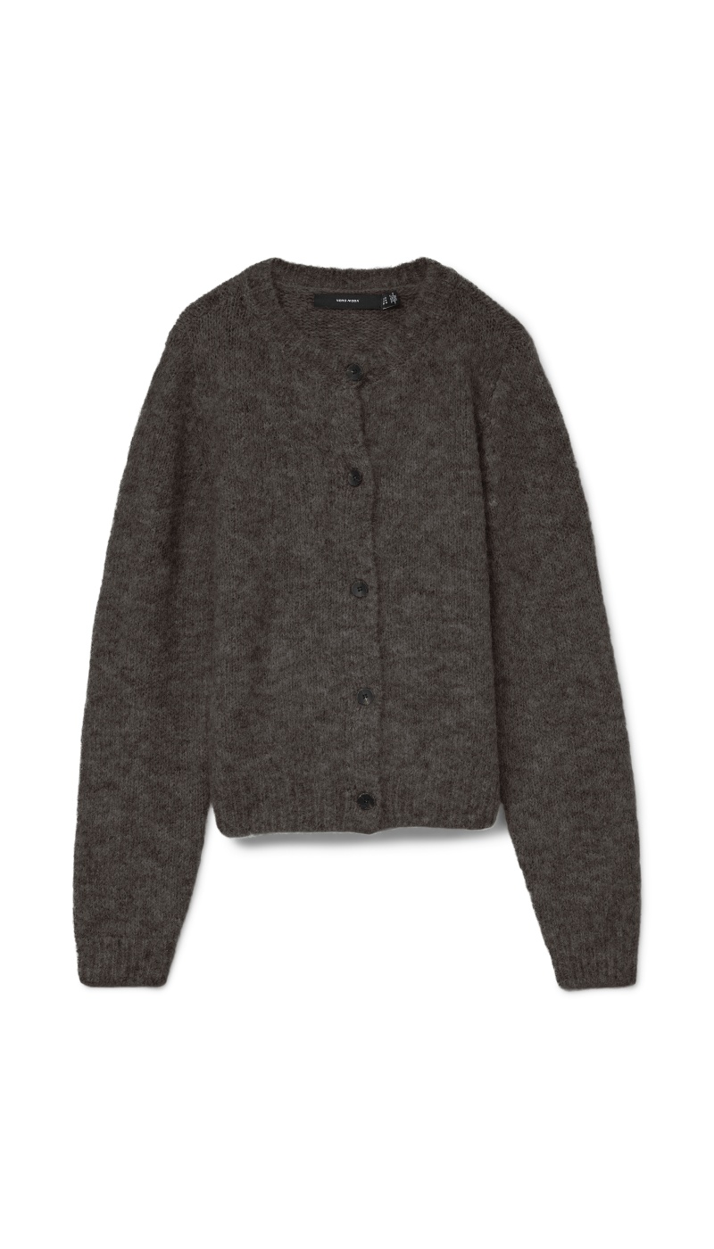 Cardigan Maille Choco VMNOVAH Vero Moda - 1 | Accueil