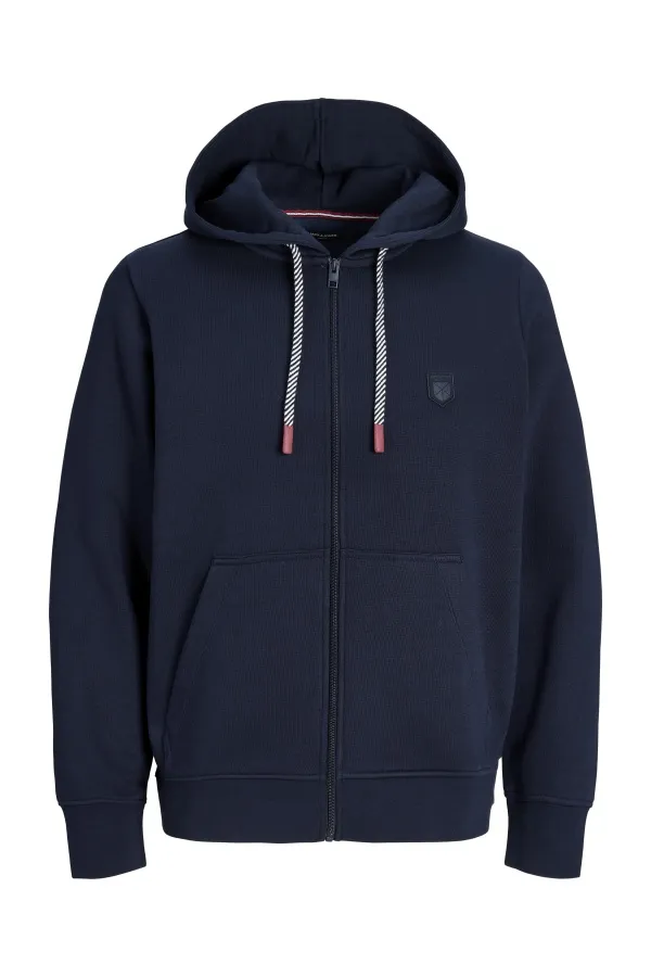 Sweat À Capuche Zippé Marine JPRBLURONALDO Jack&Jones - 1 | HOMMES