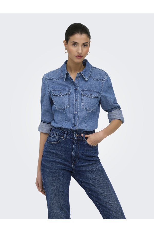 CHEMISES ML MEDIUM BLUE H26 ONLY - 1 | Welcome