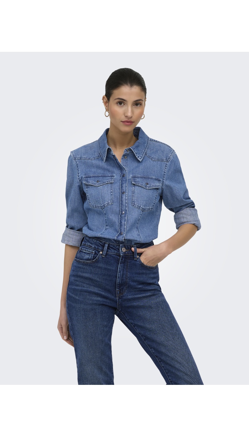 CHEMISES ML MEDIUM BLUE H26 ONLY - 1 | Welcome