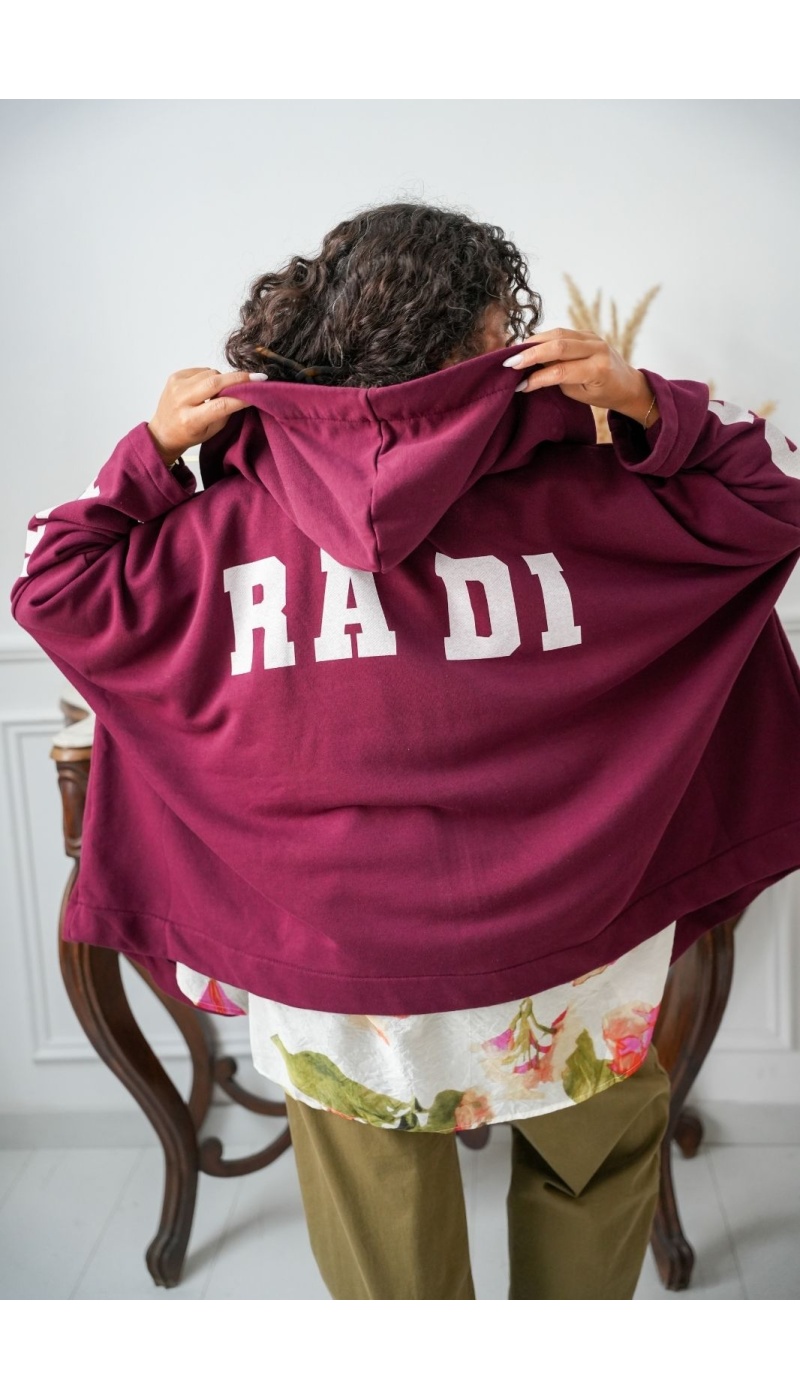 Veste Zippé Capuche Bordeaux Banditas ADHARA BANDITAS - 1 | Accueil