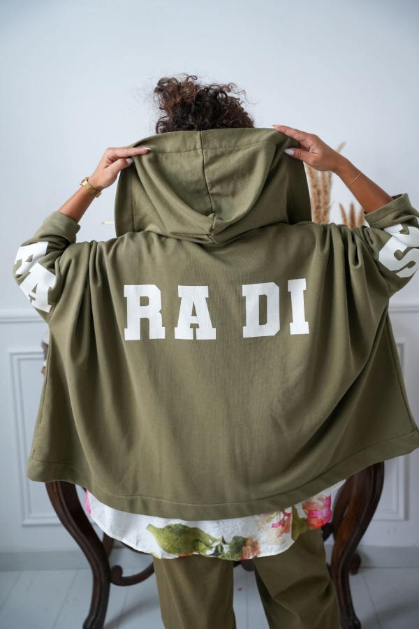 Veste Zippé Capuche Kaki Banditas ADHARA Noho - 1 | Accueil 2