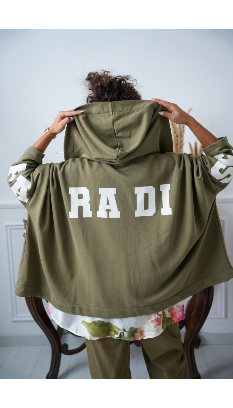 Veste Zippé Capuche Kaki Banditas ADHARA Noho - 2 | Accueil
