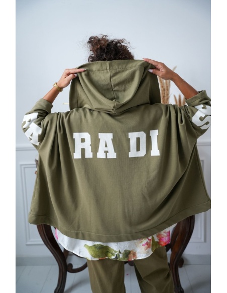 Veste Zippé Capuche Kaki Banditas ADHARA Noho - 2 | Accueil