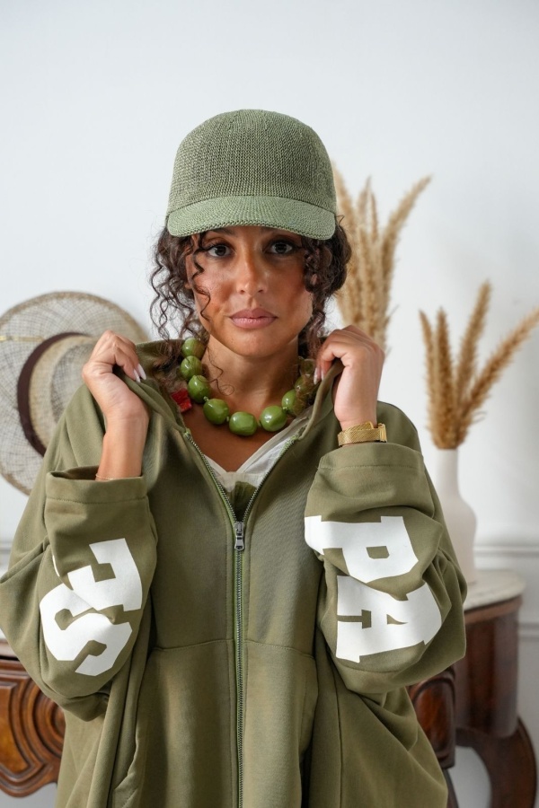 Casquette Verte Paillette LIKS Noho - 1 | Accueil