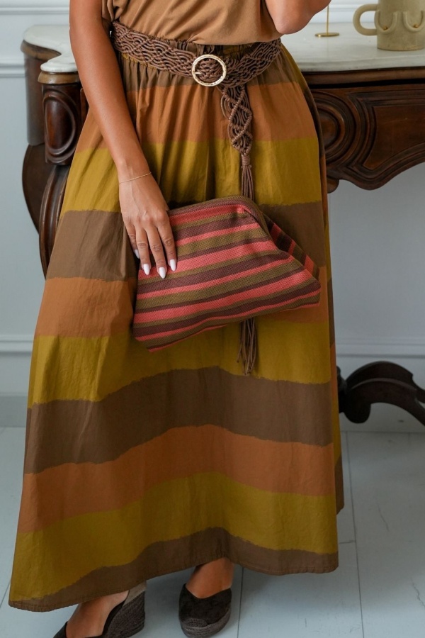 Pochette Rayé Rouille DENVILLE Noho - 1 | Accueil 2