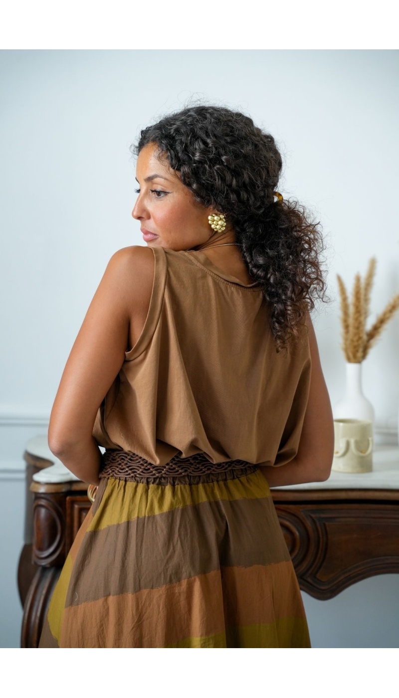 Débardeur Ample Camel ANSONIA Noho - 3 | HAUTS