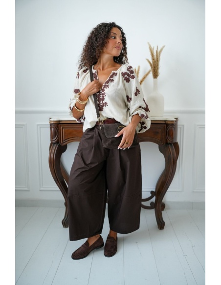 Mocassin Effet Daim Marron BOLTON Noho - 3 | Accueil